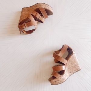 CORDANI Made in Italy gorgeous wedge sandals!  See pics for flaws.